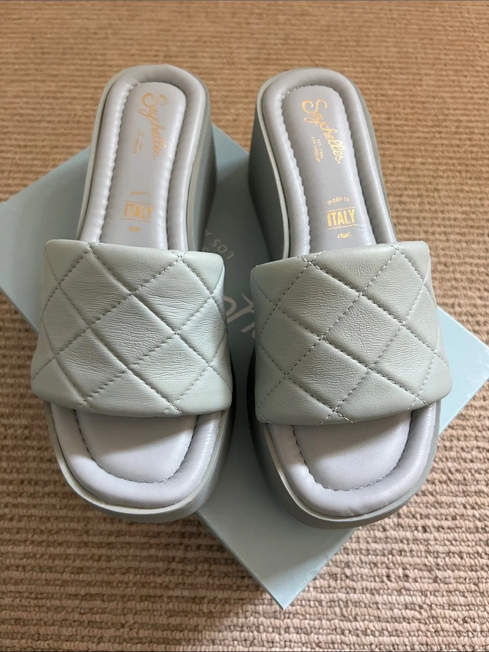 Seychelles High Note Platform Sandal Blue Size 7